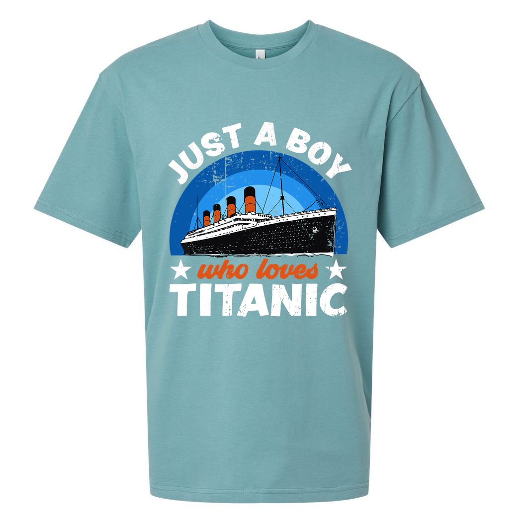 For Boys Who Just Love The RMS Titanic Sueded Cloud Jersey T-Shirt