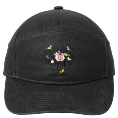 Funny Bird Watching Tits Humor Tit Nerd Birder Birdwatching 7-Panel Snapback Hat