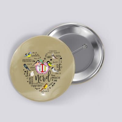 Funny Bird Watching Tits Humor Tit Nerd Birder Birdwatching Button