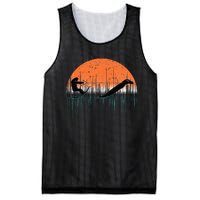 Funny Bigfoot Water Skiing With Loch Ness Monster Bigfoot Mesh Reversible Basketball Jersey Tank