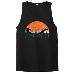 Funny Bigfoot Water Skiing With Loch Ness Monster Bigfoot PosiCharge Competitor Tank