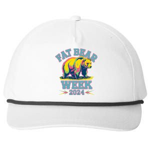 Fat Bear Week 2024 Grazer Animal Lover Alaska Katmai Nature Snapback Five-Panel Rope Hat