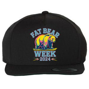 Fat Bear Week 2024 Grazer Animal Lover Alaska Katmai Nature Wool Snapback Cap