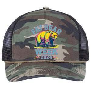 Fat Bear Week 2024 Grazer Animal Lover Alaska Katmai Nature Retro Rope Trucker Hat Cap