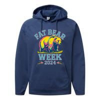 Fat Bear Week 2024 Grazer Animal Lover Alaska Katmai Nature Performance Fleece Hoodie