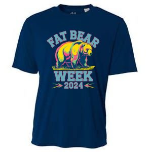 Fat Bear Week 2024 Grazer Animal Lover Alaska Katmai Nature Cooling Performance Crew T-Shirt