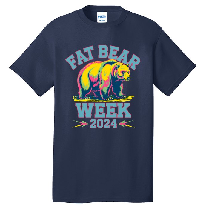 Fat Bear Week 2024 Grazer Animal Lover Alaska Katmai Nature Tall T-Shirt