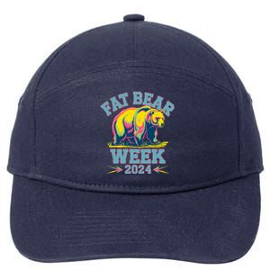 Fat Bear Week 2024 Grazer Animal Lover Alaska Katmai Nature 7-Panel Snapback Hat