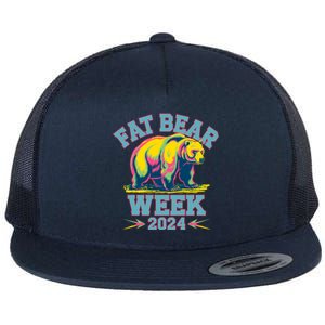 Fat Bear Week 2024 Grazer Animal Lover Alaska Katmai Nature Flat Bill Trucker Hat