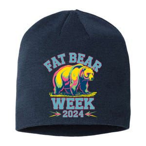 Fat Bear Week 2024 Grazer Animal Lover Alaska Katmai Nature Sustainable Beanie