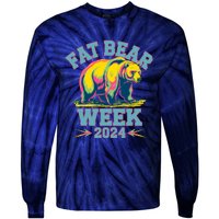 Fat Bear Week 2024 Grazer Animal Lover Alaska Katmai Nature Tie-Dye Long Sleeve Shirt