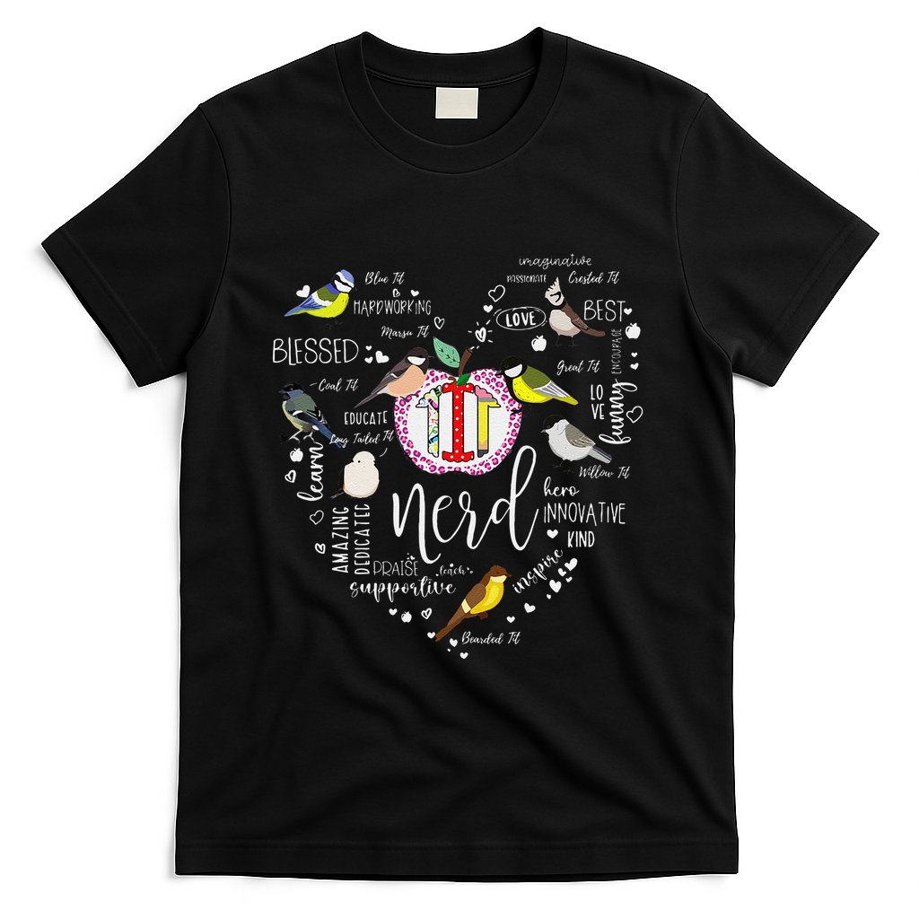 Funny Bird Watching Tits Women Tit Nerd Birder Birdwatching T-Shirt