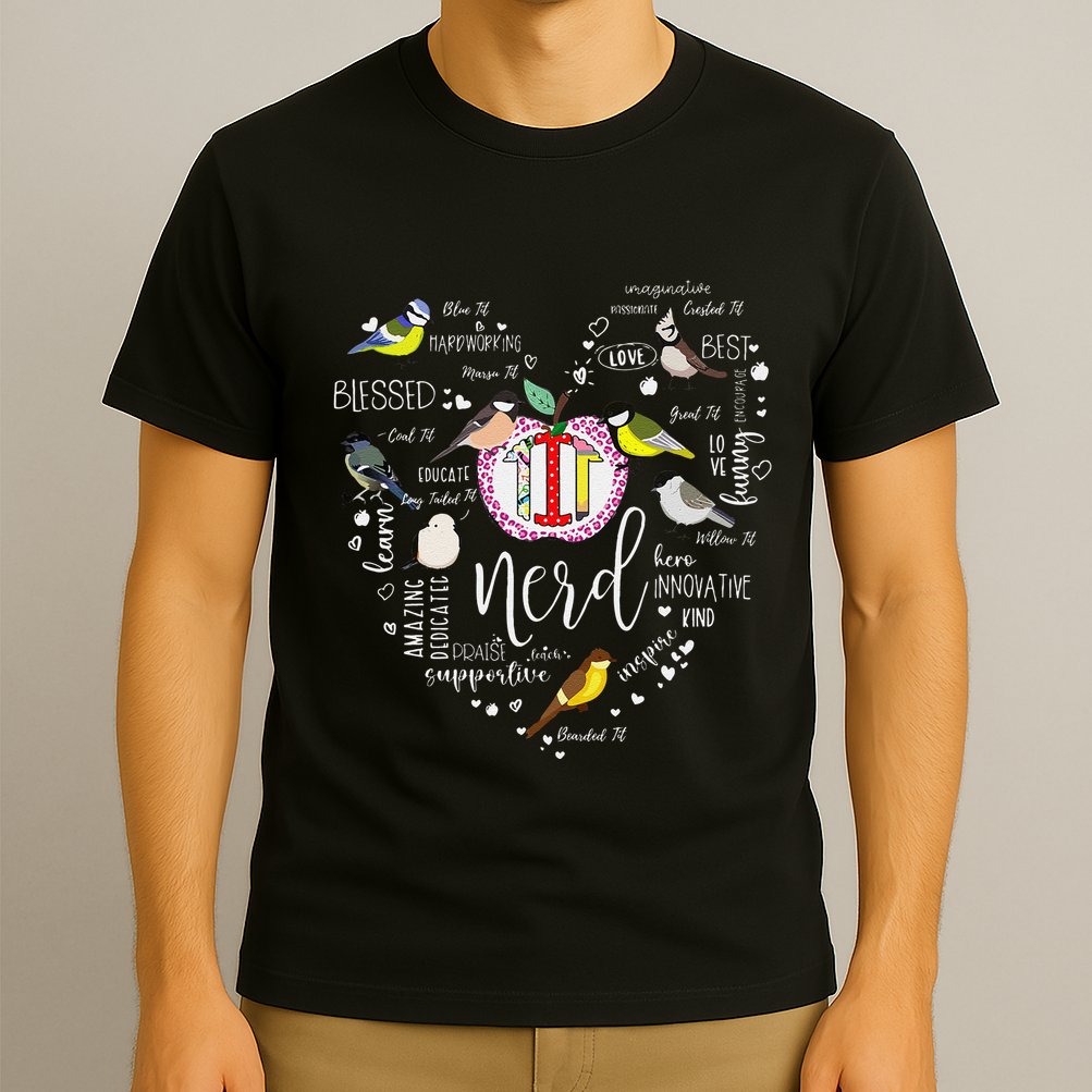 Funny Bird Watching Tits Women Tit Nerd Birder Birdwatching T-Shirt