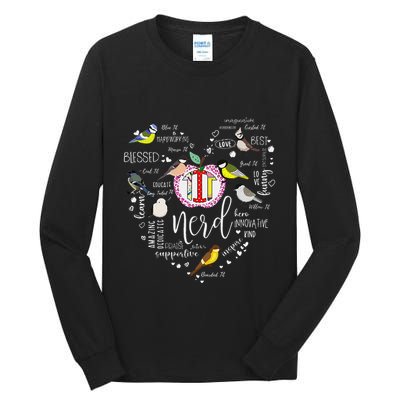 Funny Bird Watching Tits Women Tit Nerd Birder Birdwatching Tall Long Sleeve T-Shirt