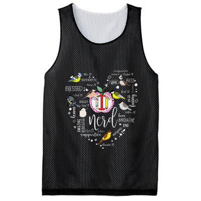 Funny Bird Watching Tits Women Tit Nerd Birder Birdwatching Mesh Reversible Basketball Jersey Tank