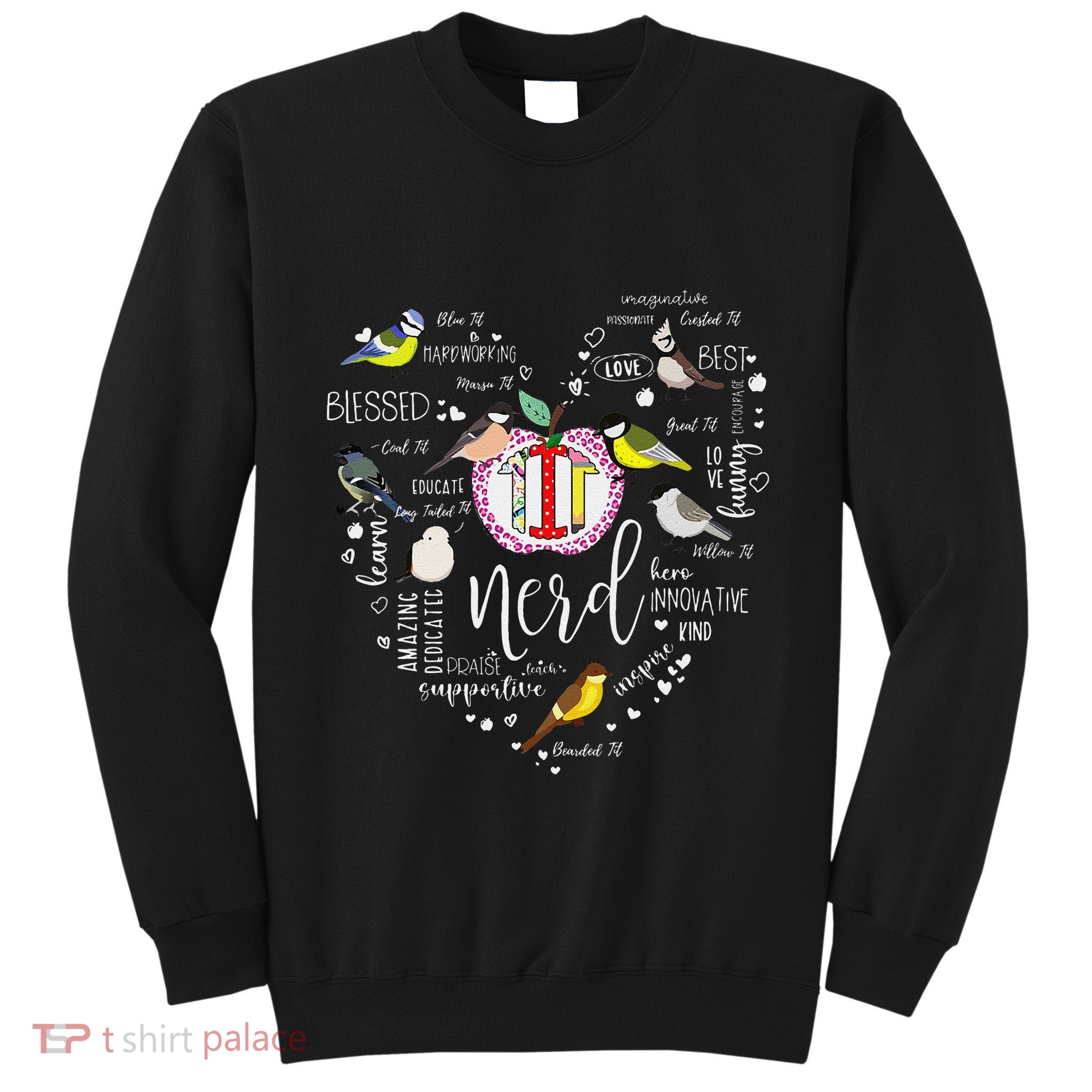 Funny Bird Watching Tits Women Tit Nerd Birder Birdwatching Tall Sweatshirt