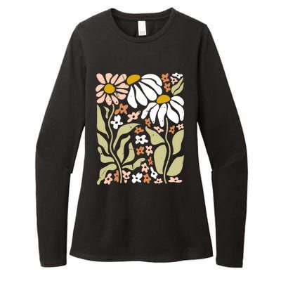 Flowers Boho Wildflowers Floral Nature Womens CVC Long Sleeve Shirt