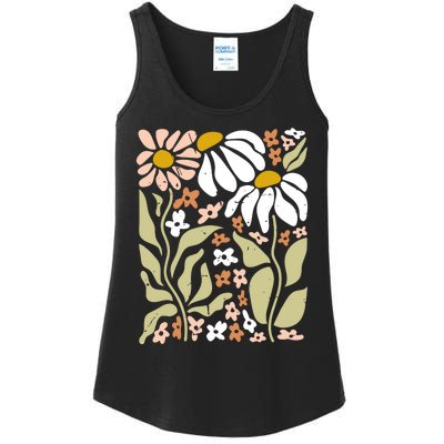 Flowers Boho Wildflowers Floral Nature Ladies Essential Tank