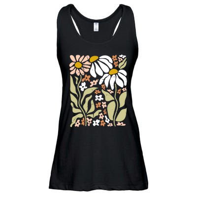 Flowers Boho Wildflowers Floral Nature Ladies Essential Flowy Tank