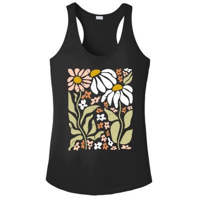 Flowers Boho Wildflowers Floral Nature Ladies PosiCharge Competitor Racerback Tank