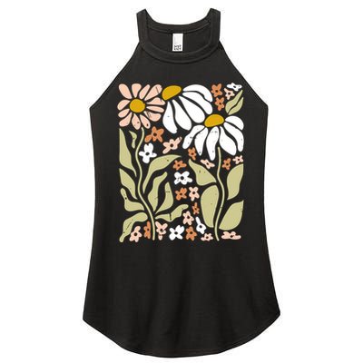 Flowers Boho Wildflowers Floral Nature Women's Perfect Tri Rocker Tank