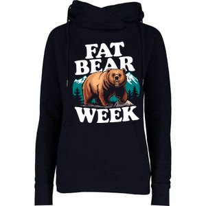 Fat Bear Week 2024 Grazer Animal Lover Alaska Katmai Nature Womens Funnel Neck Pullover Hood