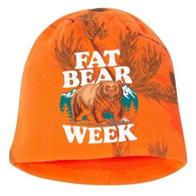 Fat Bear Week 2024 Grazer Animal Lover Alaska Katmai Nature Kati - Camo Knit Beanie