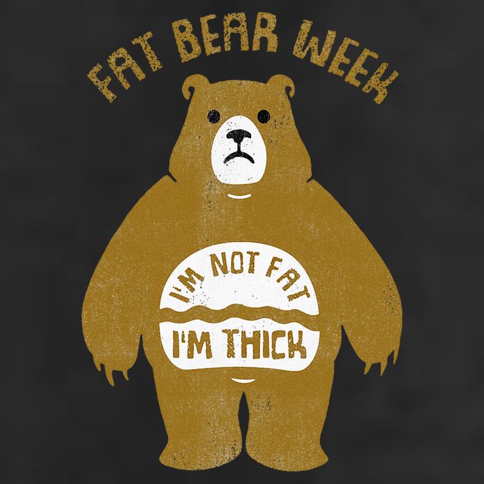 Fat Bear Week IM Not Fat IM Thick 7 Panel Mesh Trucker Snapback Hat