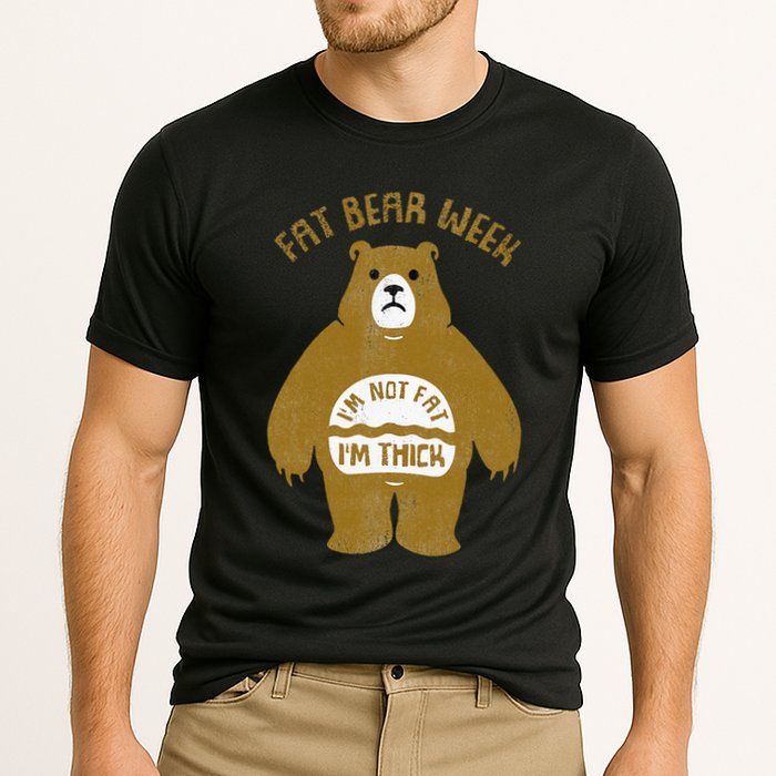 Fat Bear Week IM Not Fat IM Thick Cooling Performance Crew T-Shirt
