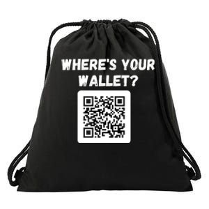 Funny Bitcoin Where’s Your Wallet HODL Bitcoin Cryptocurrency Funny Crypto Drawstring Bag