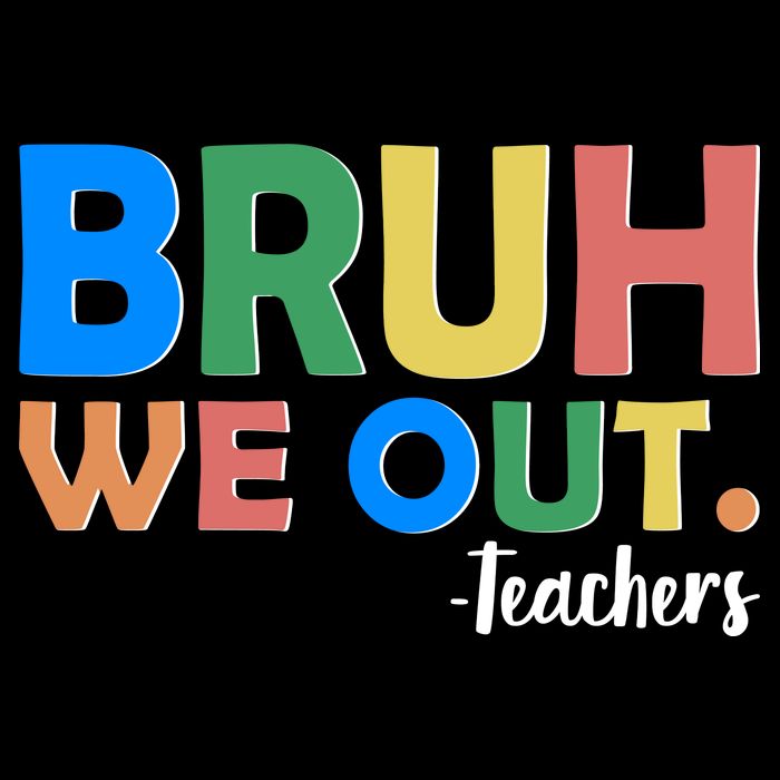 Funny BRUH We Out Teachers Schools Out Apron