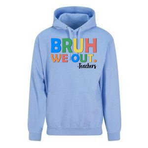 Funny BRUH We Out Teachers Schools Out Unisex Surf Hoodie