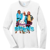 Funny Biden Weekend At Bidens Funny Ladies Long Sleeve Shirt