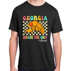 Funny Bruh We Out Cicada Georgia 2024 For Teachers Summer Adult ChromaSoft Performance T-Shirt