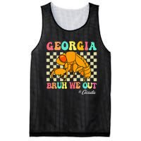 Funny Bruh We Out Cicada Georgia 2024 For Teachers Summer Mesh Reversible Basketball Jersey Tank