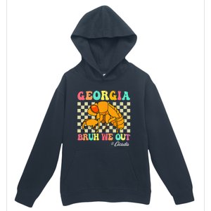 Funny Bruh We Out Cicada Georgia 2024 For Teachers Summer Urban Pullover Hoodie