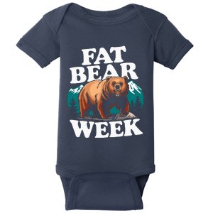 Fat Bear Week 2024 Grazer Animal Lover Alaska Katmai Nature Baby Bodysuit