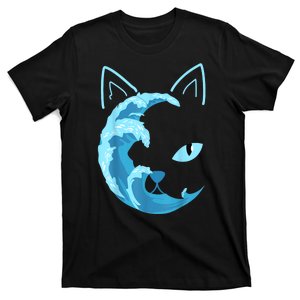 Funny Blue Wave Of Cat Ladies Blue Cats Wave For Kamala Harris 2024 Gift T-Shirt