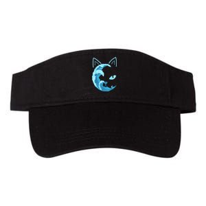 Funny Blue Wave Of Cat Ladies Blue Cats Wave For Kamala Harris 2024 Gift Valucap Bio-Washed Visor