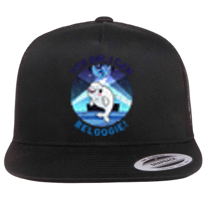 Funny Beluga Whale Pun Joke Gifts For Beluga Whale Lovers Flat Bill Trucker Hat