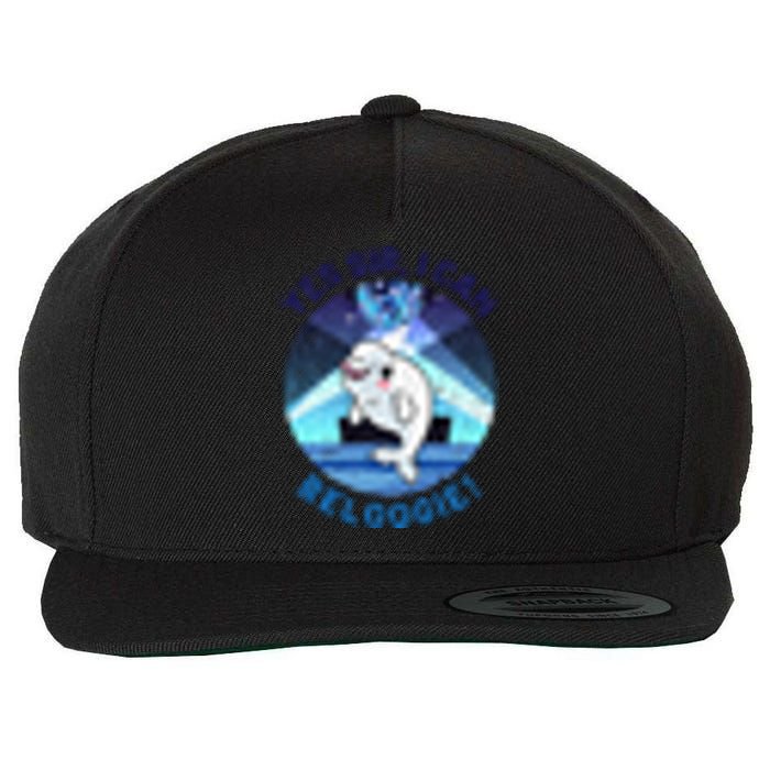 Funny Beluga Whale Pun Joke Gifts For Beluga Whale Lovers Wool Snapback Cap