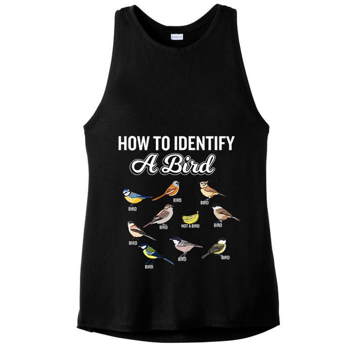 Funny Bird Watcher How To Identify A Bird Unique Birder Ladies PosiCharge Tri-Blend Wicking Tank