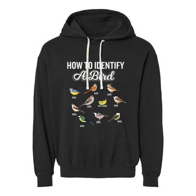 Funny Bird Watcher How To Identify A Bird Unique Birder Garment-Dyed Fleece Hoodie
