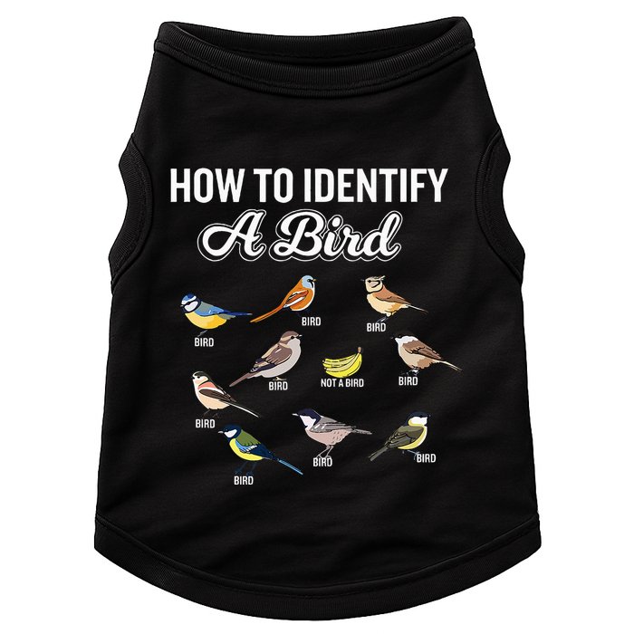 Funny Bird Watcher How To Identify A Bird Unique Birder Doggie Tank