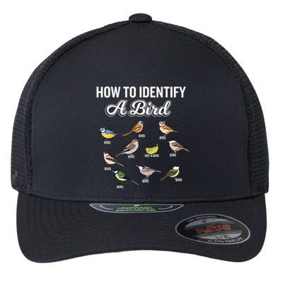 Funny Bird Watcher How To Identify A Bird Unique Birder Flexfit Unipanel Trucker Cap