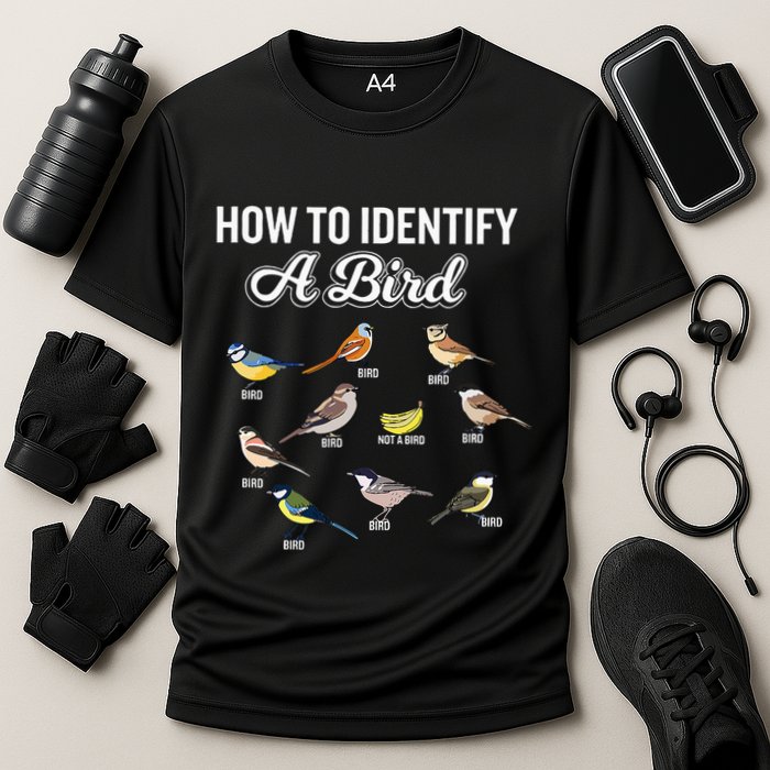 Funny Bird Watcher How To Identify A Bird Unique Birder Performance Shirt