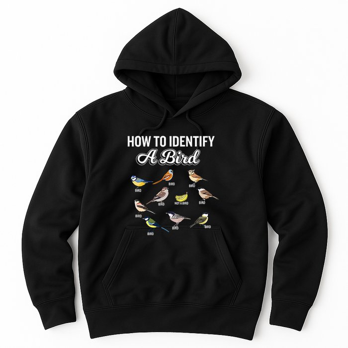 Funny Bird Watcher How To Identify A Bird Unique Birder Hoodie