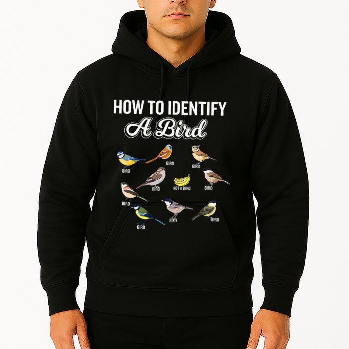 Funny Bird Watcher How To Identify A Bird Unique Birder Hoodie