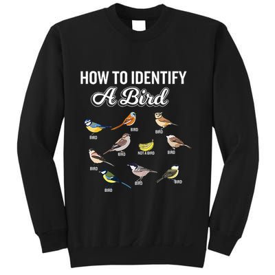 Funny Bird Watcher How To Identify A Bird Unique Birder Sweatshirt