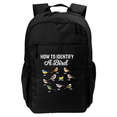 Funny Bird Watcher How To Identify A Bird Unique Birder Daily Commute Backpack